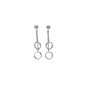 Orecchini Oro 18 kt Donna Pendenti con cerchi