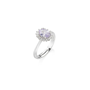 Anello Amen Mini Royal Lady Viola e Bianchi mis 10/14