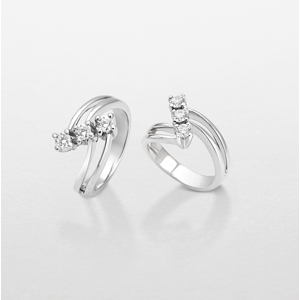 Anello Giorgio Visconti trilogy con diamanti mis 12,5