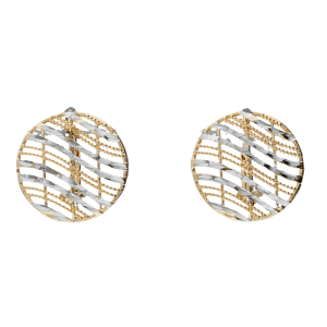 Orecchini Oro 18 kt bottone a monachella