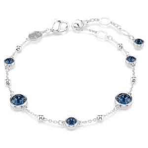 Bracciale Swarovski Imber Taglio Round Blu Placcato rodio