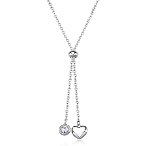 Collana S'Agapo' Aurora Cuore e Cristallo