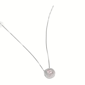 Collana Sovrani Luce Argento e zirconi Bianchi e Rosa