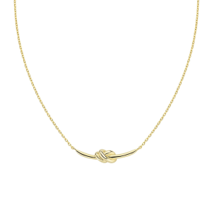 Collana Amen Nodo d'Amore in Ottone Dorato