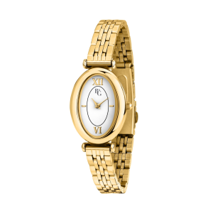 Orologio Chronostar Oval Dorato quadrante bianco