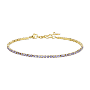 Cavigliera Luca Barra ip gold e zirconi viola