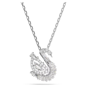 Collana Swarovski Swan pendente Cigno bianco