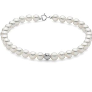 Bracciale Miluna in Perle Vere e Oro Bianco 18kt