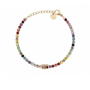 Bracciale Liu Jo Tennis Dorato Multicolor