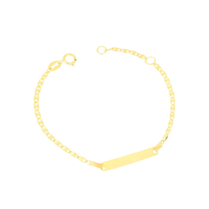 Bracciale I Gold Bimbi con targhetta oro 9kt