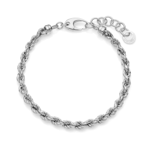 Bracciale Unoaerre catena corda in argento