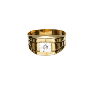 Anello Oro 18 kt Uomo con zircone