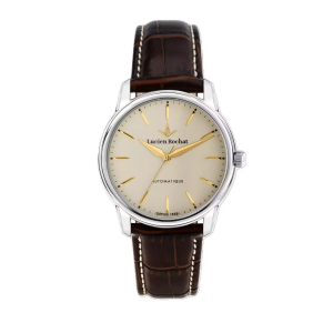 Orologio Lucien Rochat Iconic 40mm Auto Ivory Pelle Brown