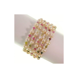 Bracciale CECILIA 5f perle rosa