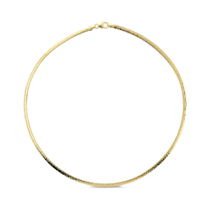 Collana Etrusca Maglia Omega Martellata 3 mm