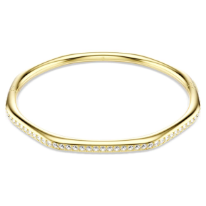 Bracciale Swarovski Dextera rigido formato ottagonale dorato L