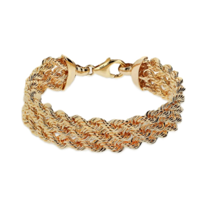 Bracciale Etrusca Gioielli Multifilo Maxi Catena Corda