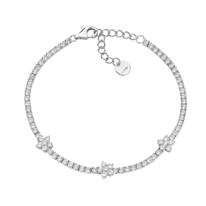 Bracciale Amen Tennis Fiori con Zirconi