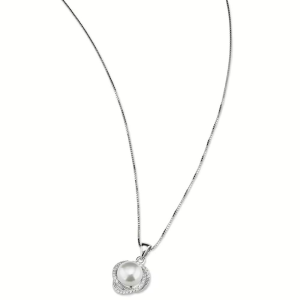 Collana Sovrani con cubiz zirconia e Shell Pearl